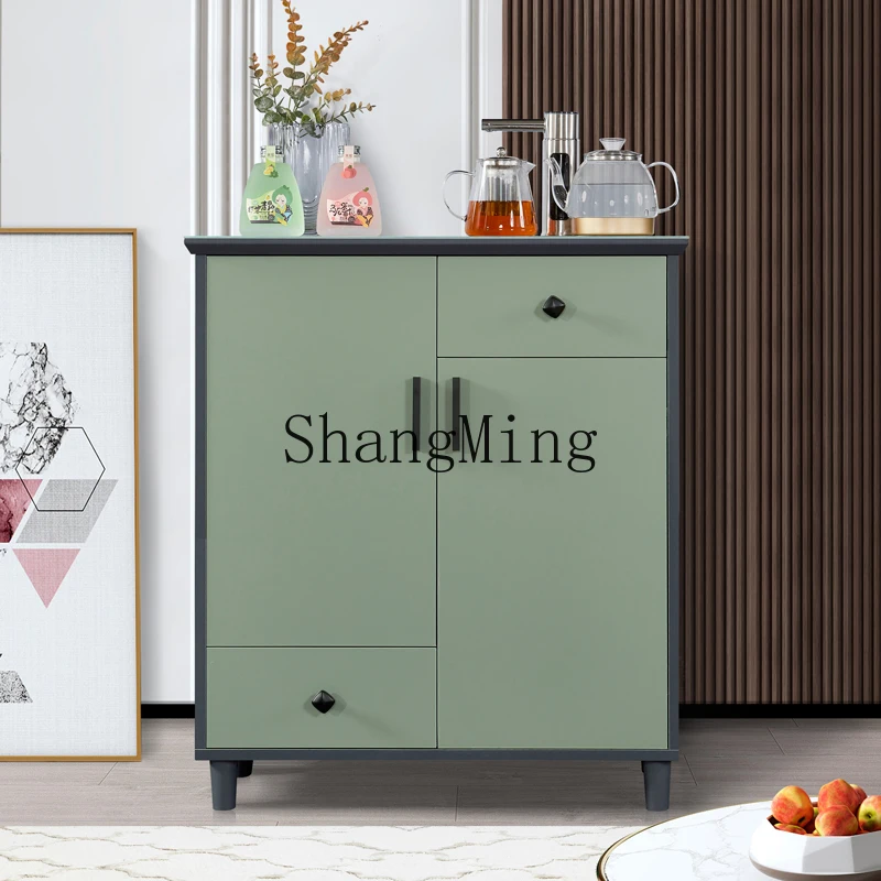 

CL Modern Light Luxury Solid Wood Tea Bar Room Drinking and Meal Side Integrated Cabinet Fully Automatic