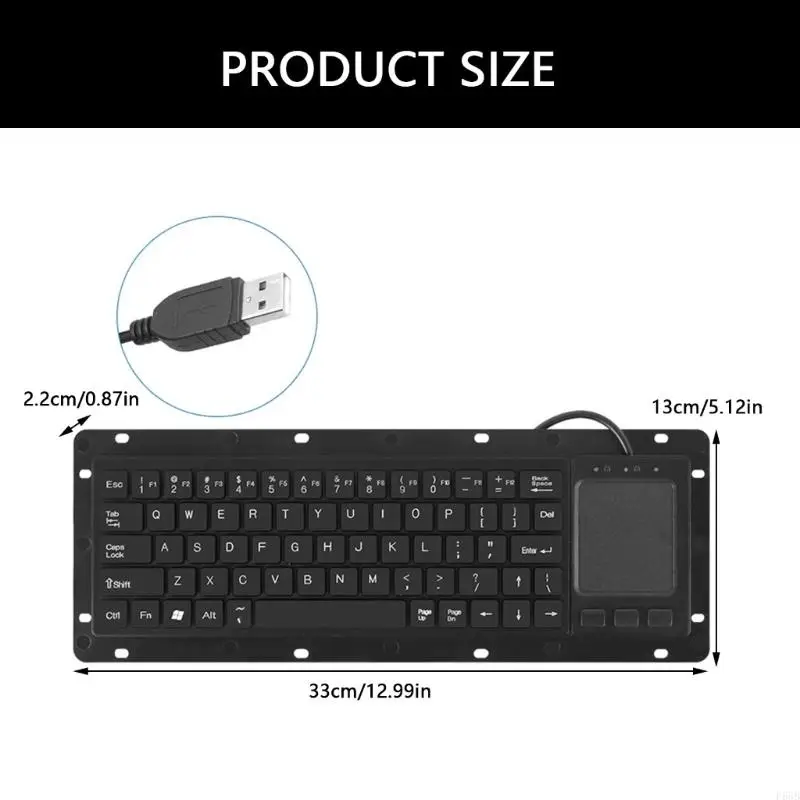 Keyboard Industri F68B USB Sentuhan Ruang Dewan Kontrol Industri Kontrol Touchpads Untuk Panel dan Kontrol