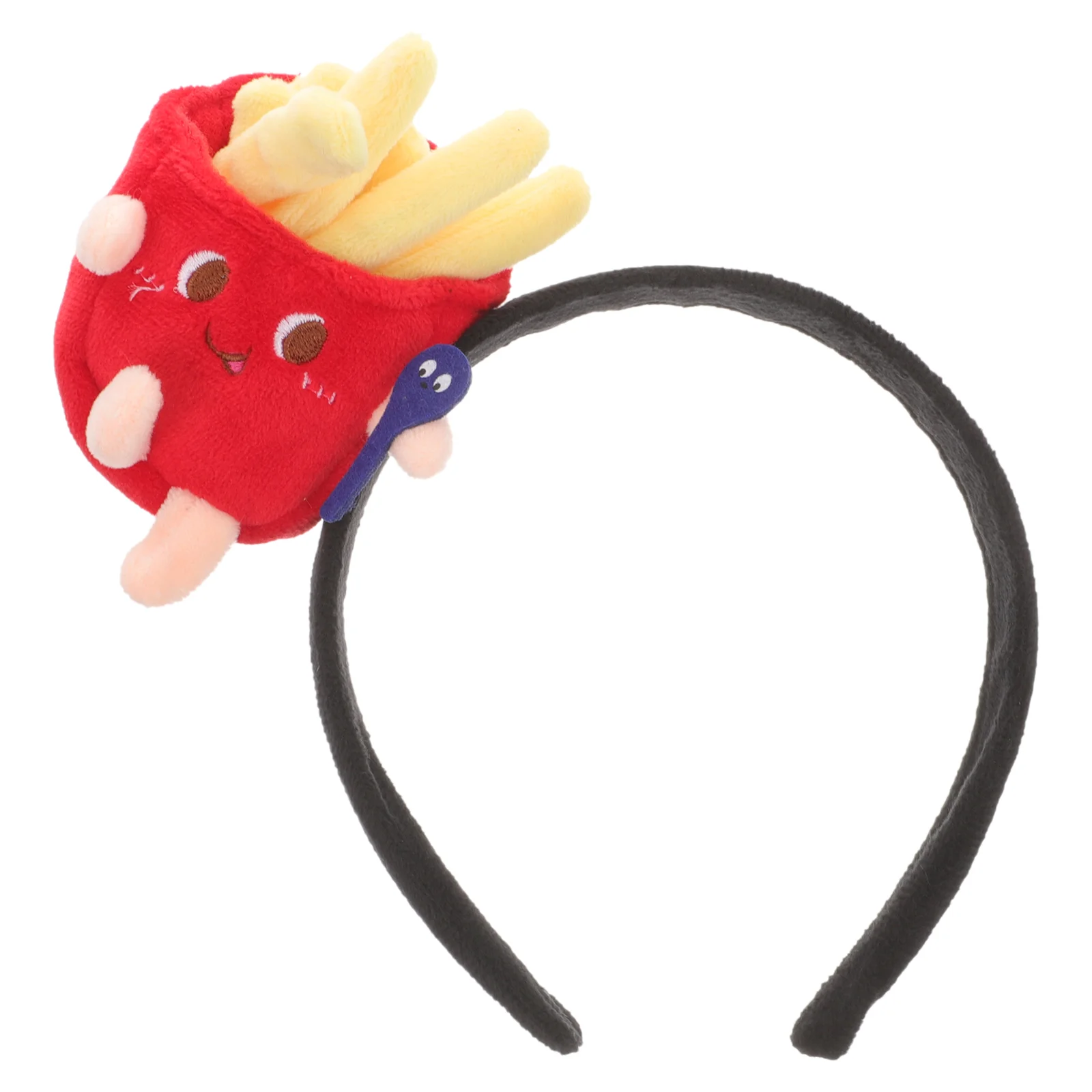 Food Cartoon Funny French Fries Head Button Cosplay Headband Fabric Child Tomato Sauce