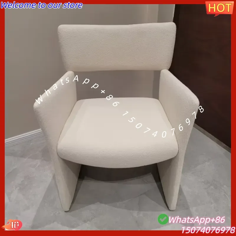 2026New Best-Selling Nordic-Style Light Recliner Chair Comfortable Lambswool Home Furnishings Living Room Outdoor