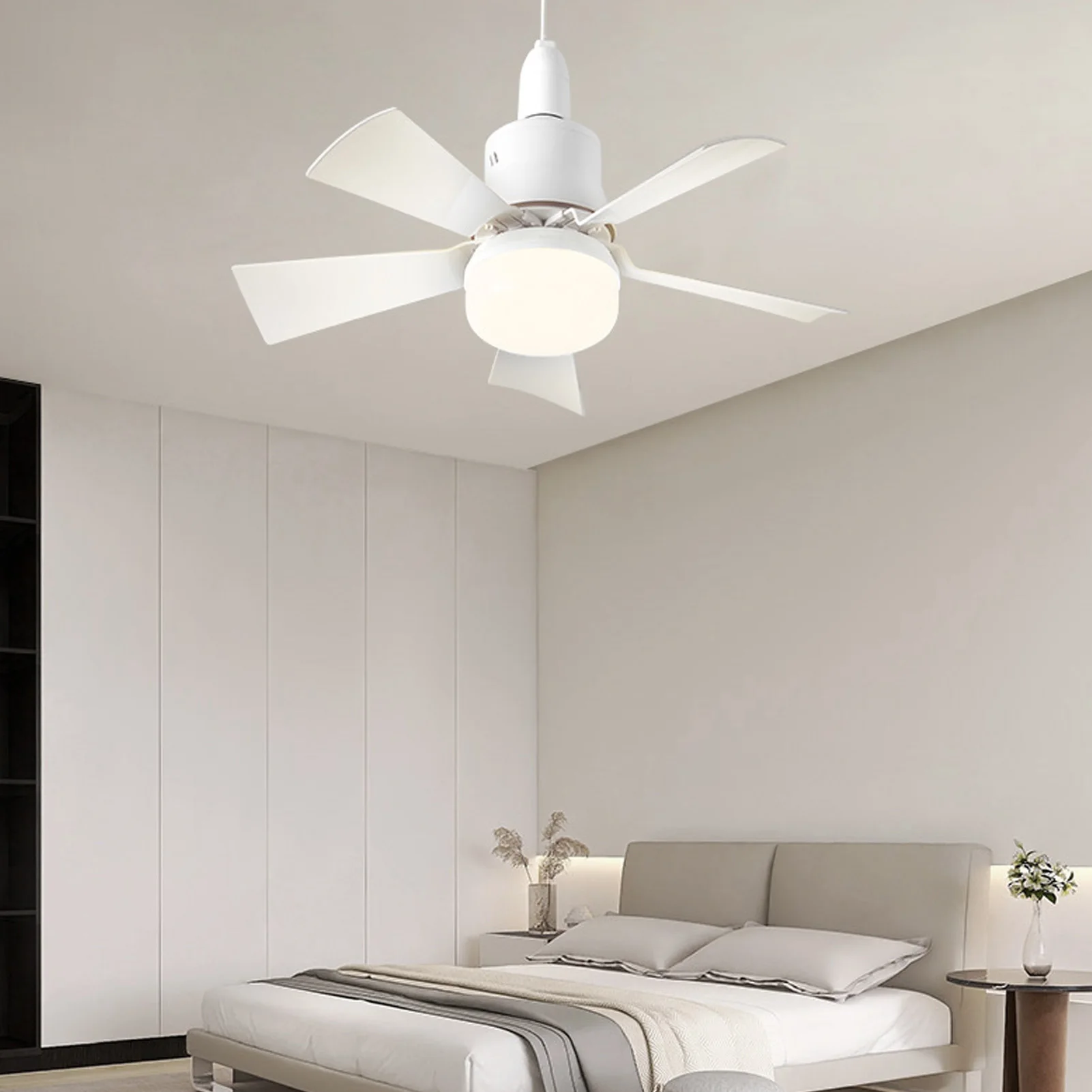 Lamp Bulb Fan Socket Ceiling Fan Light Dimmable Memory Function 1H 2H 4H Timer 3 Color Temp with Remote for Bedroom for Garage