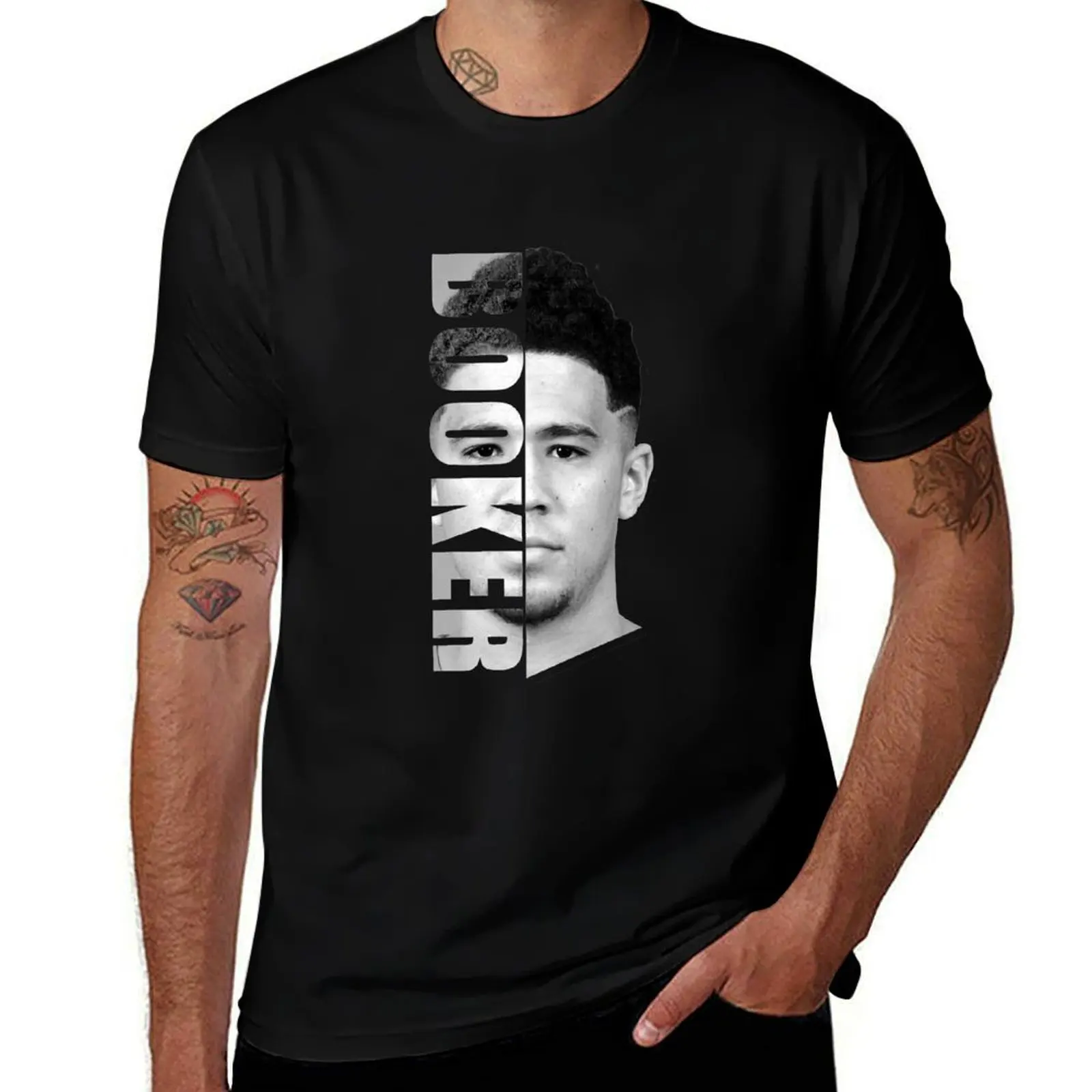 

Devin Booker - Blak White T-Shirt cotton tshirt 100% men t shirt cotton 100% anime tshirt T-shirt