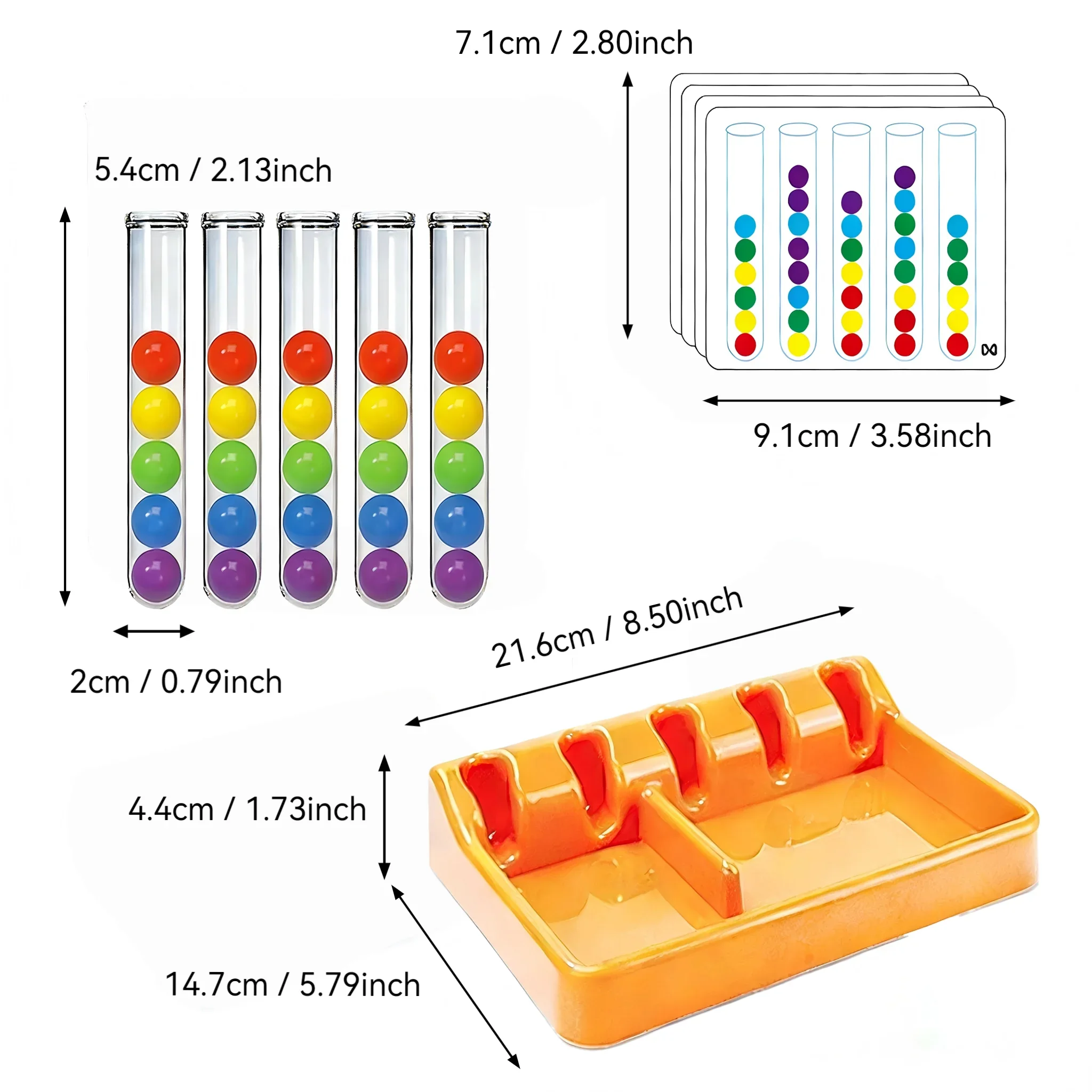 Rainbow Bead Clip Game for Kids, Educational Brain Training Board Game, Parent-Child Interactive Toy, Fun Beading Activity