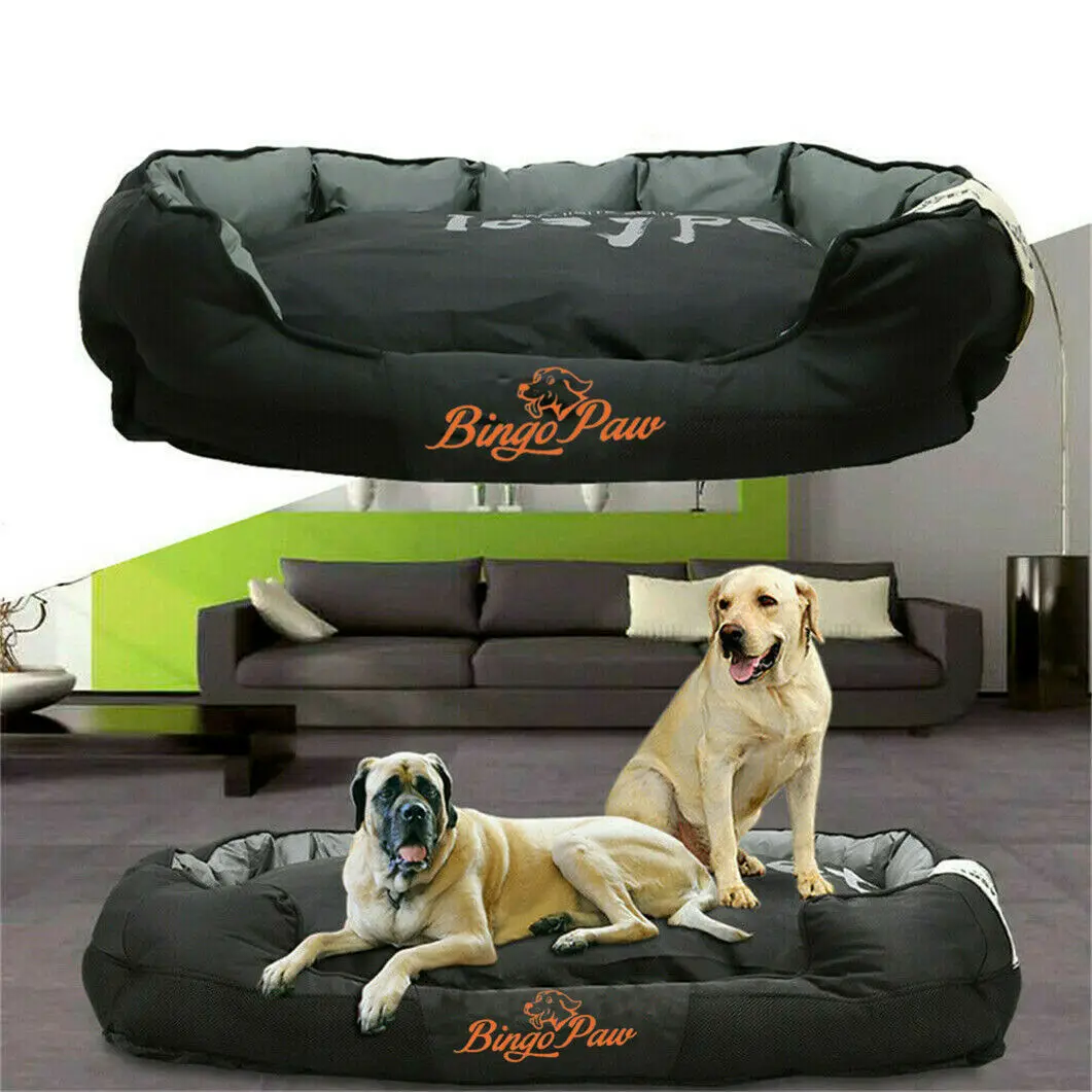 BINGOPAW Wasserdicht XXL Extra Große Jumbo Orthopädische Sofa Hund Bett Haustier Matte Zwinger Waschbar Korb Kissen Comfy Bett 3