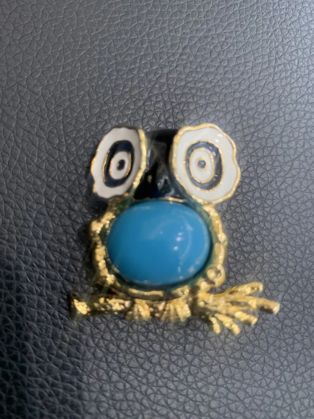 animal blue color owl brooch 925 sterling silver plated gold color unisex jewelry fine jewelry for Men& women decoration MIYI