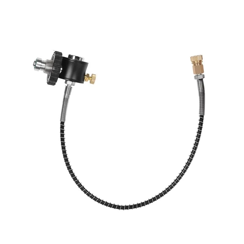 X08A High Pressure Hose Compatible Universal DIN Bottle Diving Tank Filling Adapter With Pressure Gauge, G5/8 Connector