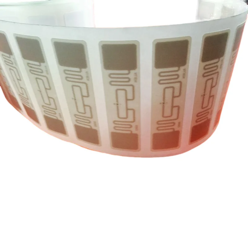 Etiquetas adhesivas de papel con revestimiento UHF RFID, ISO18000-6C H3 UHF RFID, 20 unids/lote, 9662