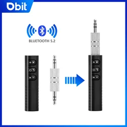 Mini Wireless Bluetooth 5.2 Receiver, 3.5mm AXU Car Bluetooth Transmitter Adapter, Suitable for Car Music/Audio/Headphone Receiv