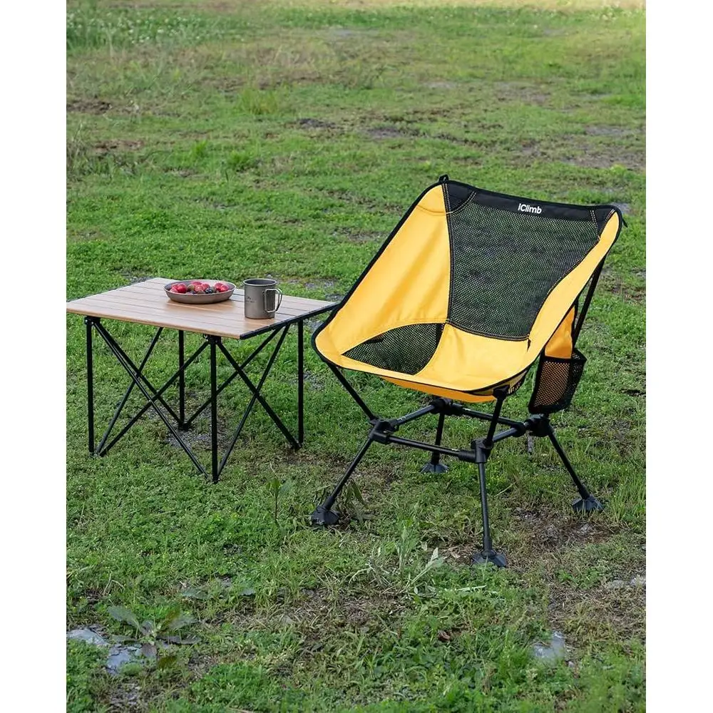 Kursi Pantai Lipat Berkemah Kompak Ultraringan Kaki Anti-tenggelam Jaring Penopang Punggung Ergonomis Kursi Luar Ruangan Ringan Portabel