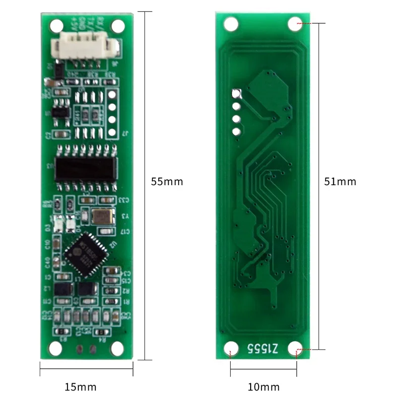 Yeni 13.56 Mhz IC Kart Okuyucu Modülü RS485/TTL Formatı Yüksek frekanslı RF Kart Okuyucu Yüz Tanıma Kart Okuyucu Modülü