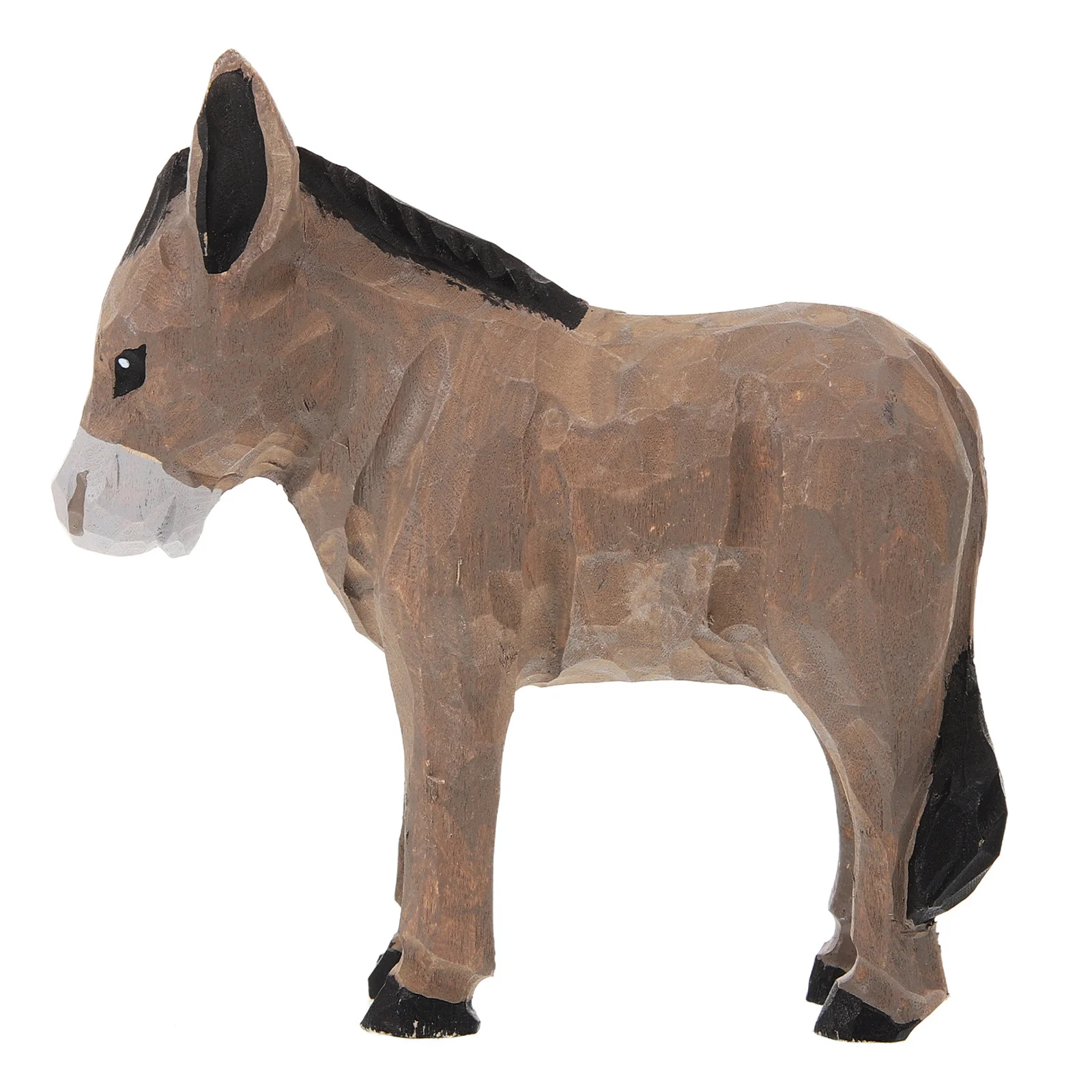

Artisan Donkey Wood Carved Miniature Statue Perfect for Collectors and Nature Admirers Hand Crafted Donkey Sculpture