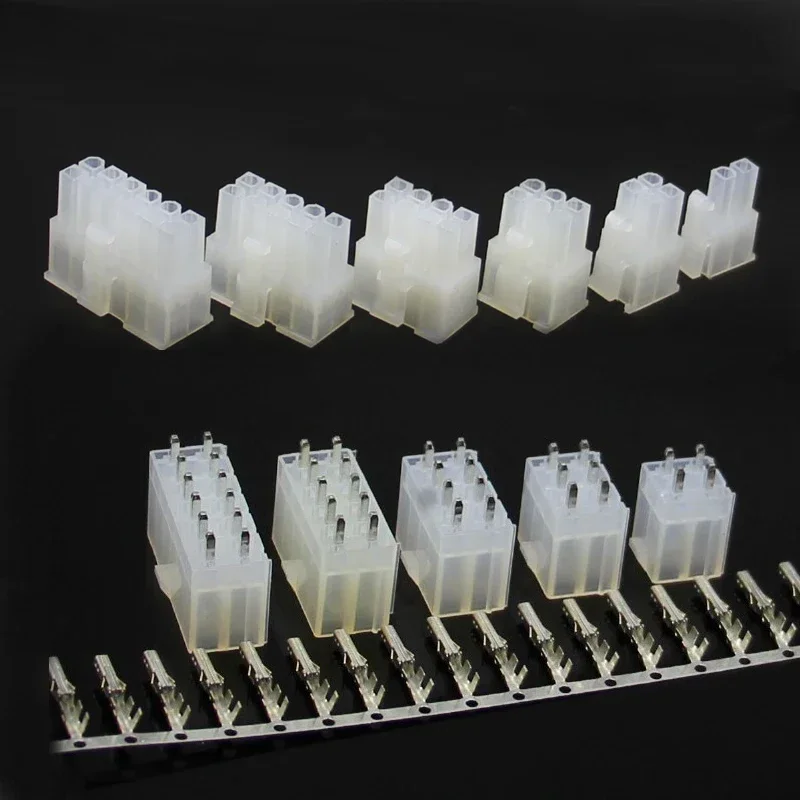 5Sets 4.2mm Pitch 5557 5569 Connector Auto Electrical Straight Wire Terminal Headers Car Plug Vehicle Accessories