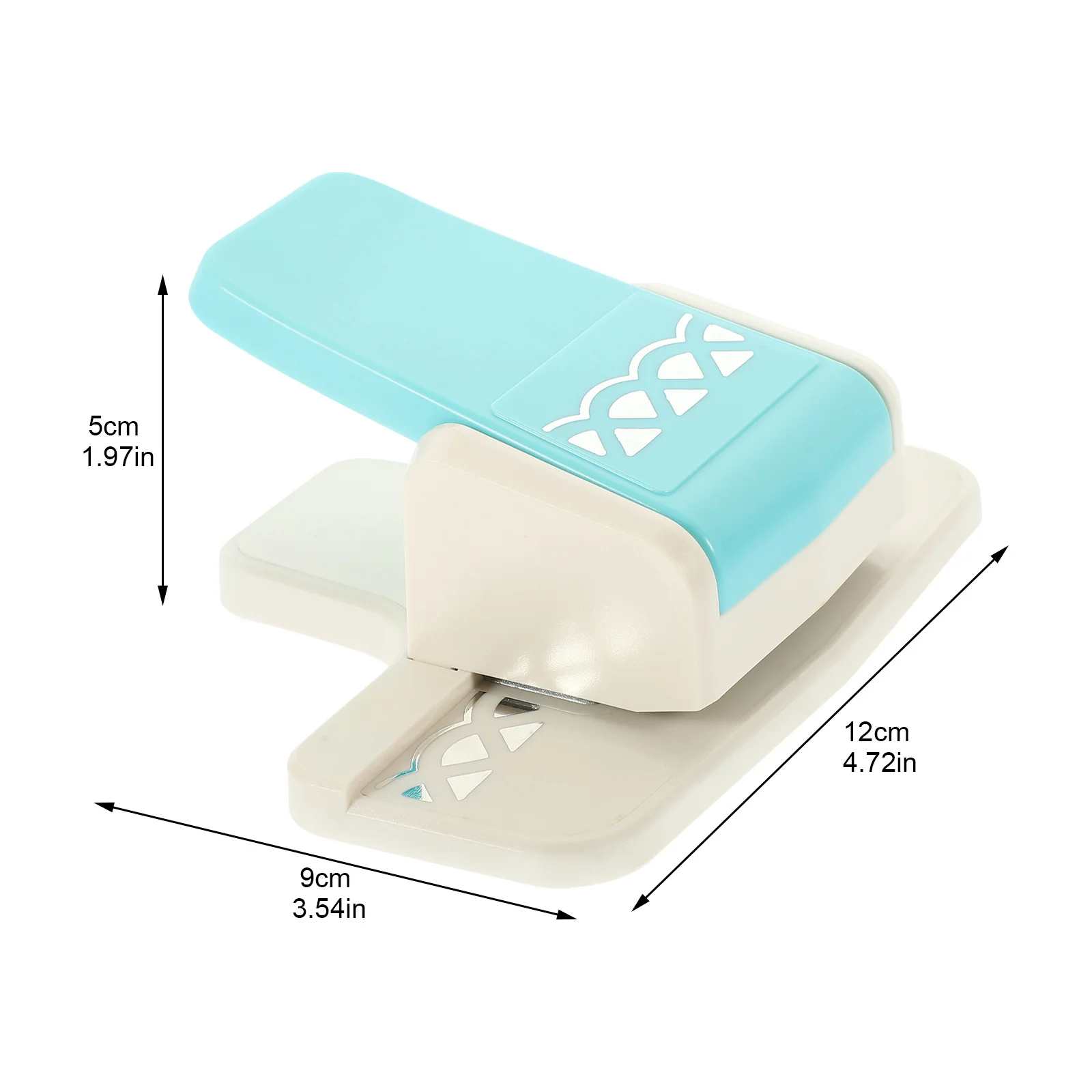 1 قطعة الحرفية # قاطع يدوي صغير منقوش بلون عشوائي لسكرابوكينغ يمكنك صنعه بنفسك ألبوم بطاقة صنع خرامة الورق سكرابوكينغ #5