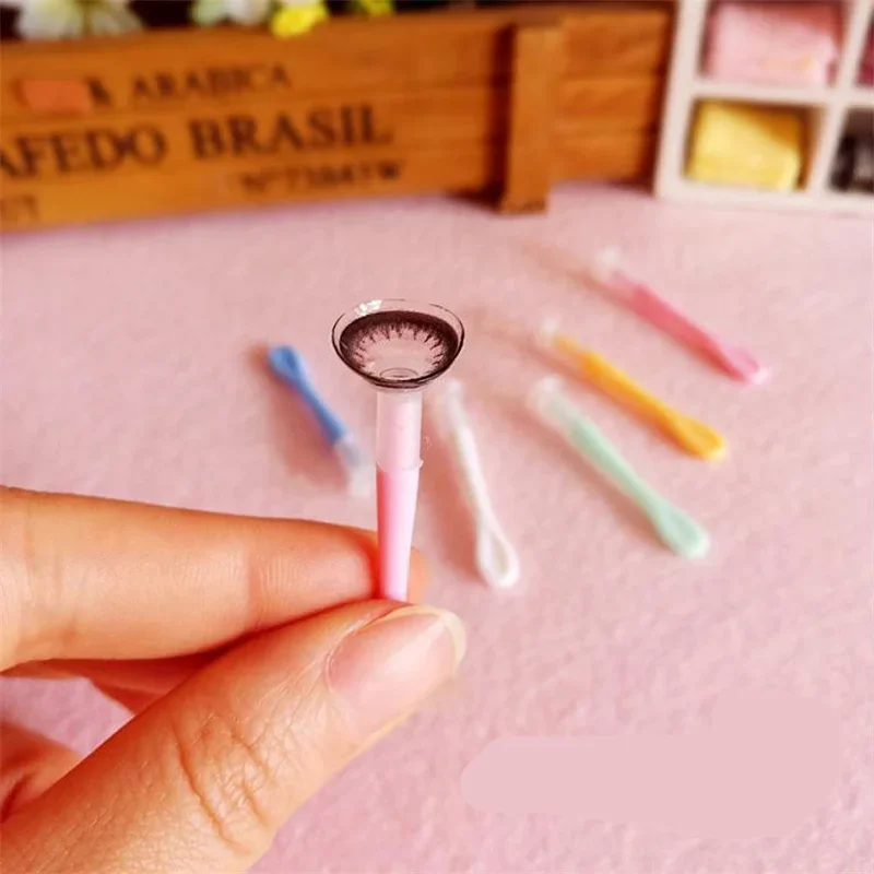 Color Contact Lens Case Clip Stick Tweezers Combination Box Piece Clip Set for lenses random color Case