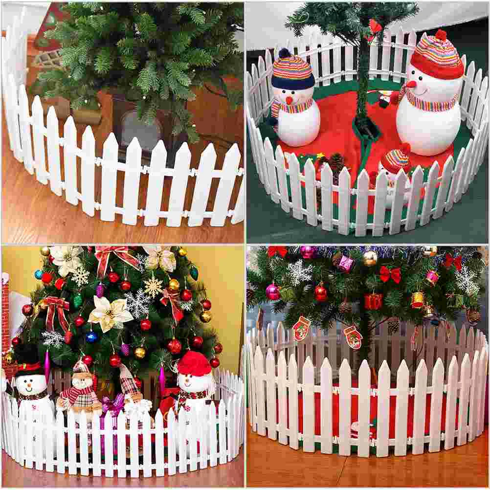 30 Pcs Splice Christmas Tree Fence Garden Dollhouse Decoration Barrier Plant Fine Workmanship Picket Courtyard