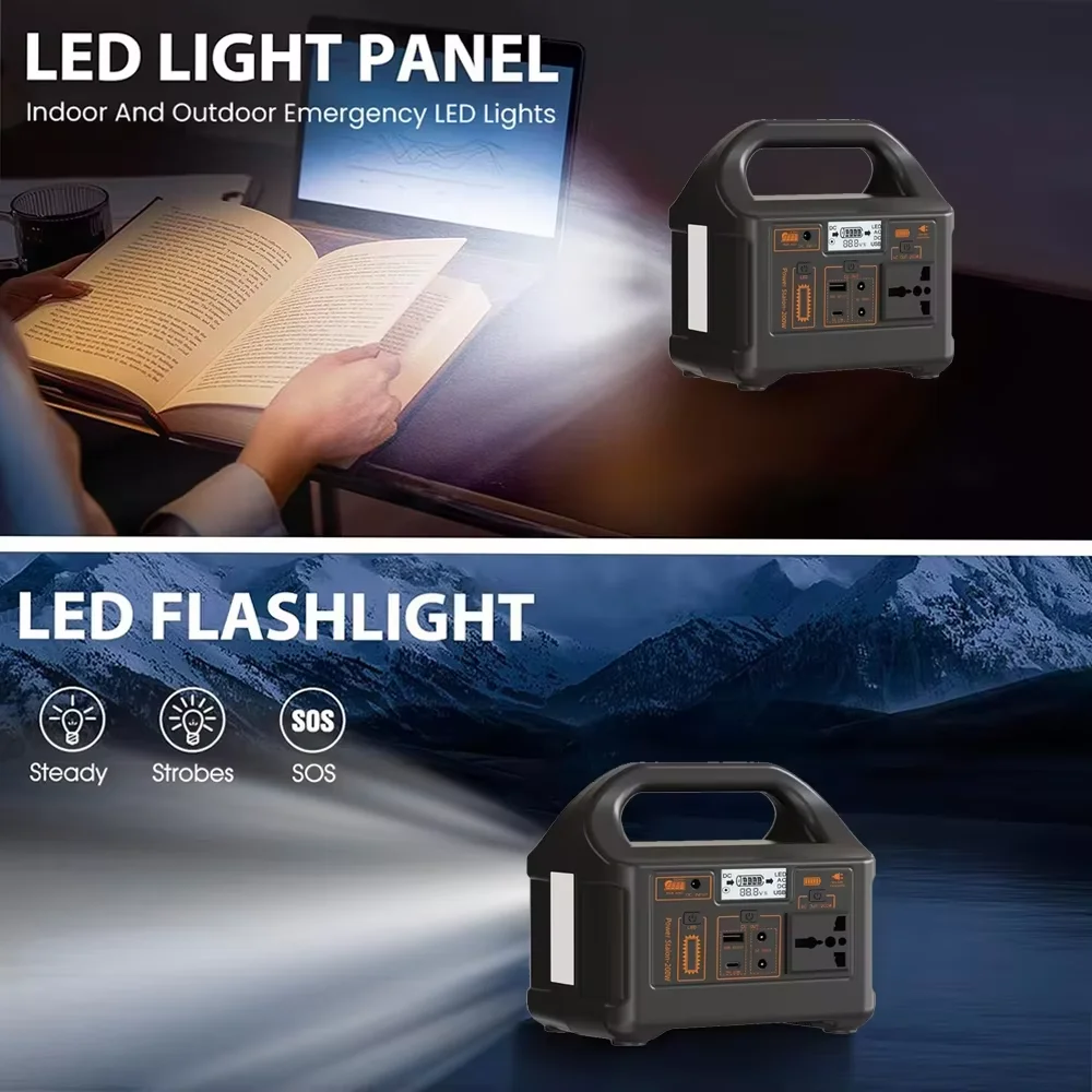 Gaiaray 200W محطة طاقة محمولة 153.6Wh شحن الطاقة الشمسية 220V 110V LiFePo4 بطارية للتخييم في الهواء الطلق وRV #2