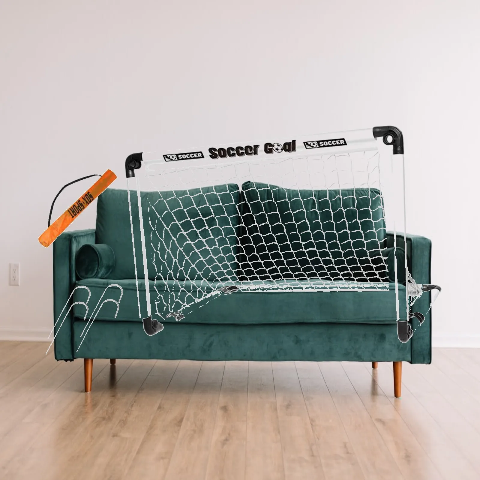 Compact Foldable Soccer Goal Mini Football Gate for Children’s Garden Training Sports Activities