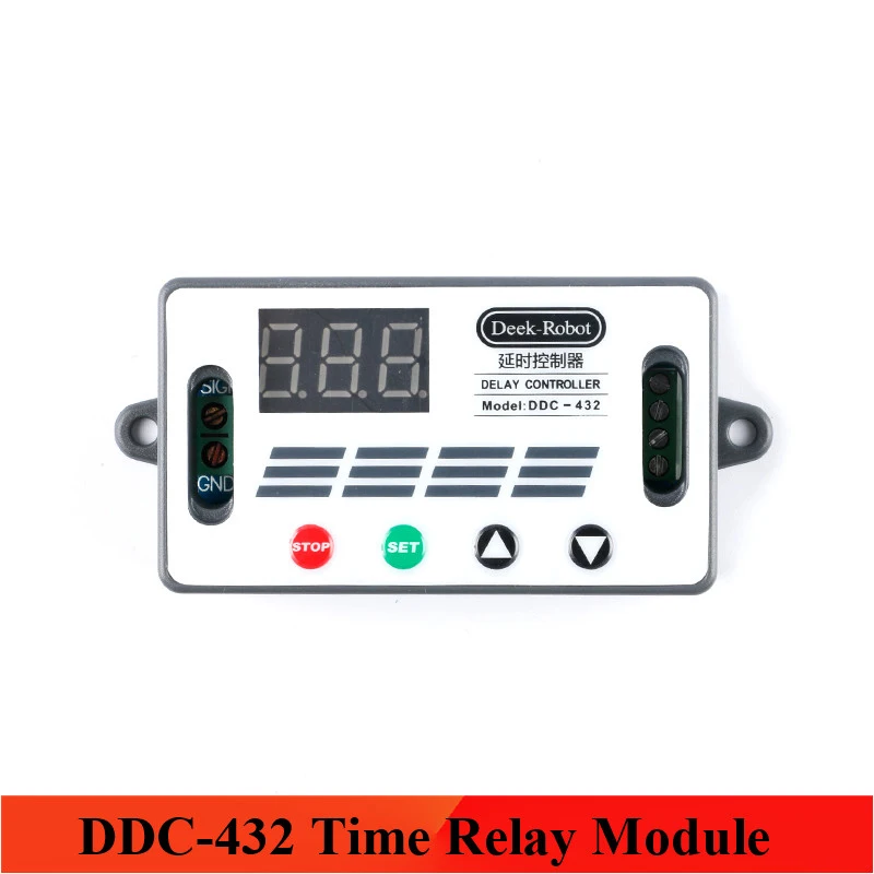 Deek-robô DDC-432 duplo mos led controlador de atraso digital tempo atraso relé gatilho ciclo temporizador interruptor de atraso módulo de controle de temporização