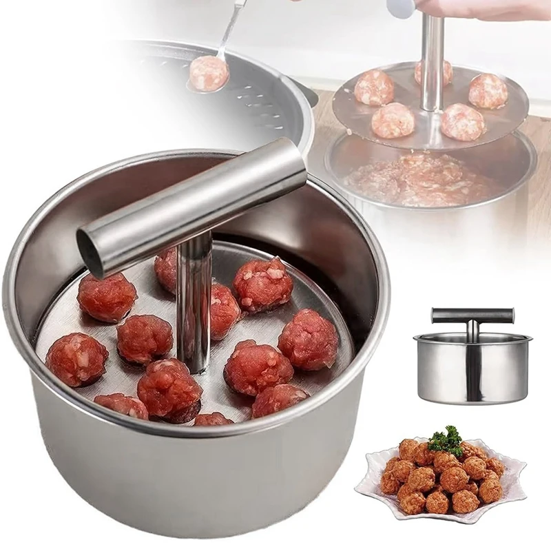 Meatball Machine Manual Meatball Making Tool Kitchen Mold Tool Hand Pressure Meatball Maker