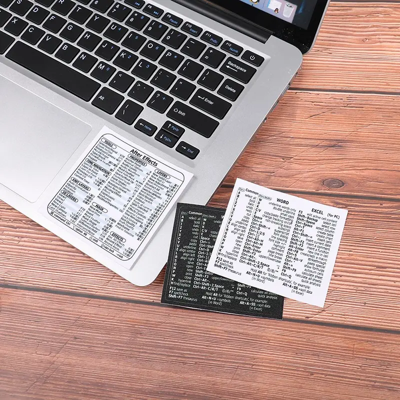 Computer Reference Keyboard Shortcut Sticker Key Tips Waterproof Computer Sticker DIY Keyboard Ipad Laptop And Desktop Sticker