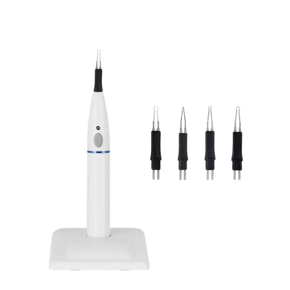 Professional Wireless Dental Gutta Percha Cutter Heater with 4 Replaceable Heating Tips for Endodontic Root Canal Obturation