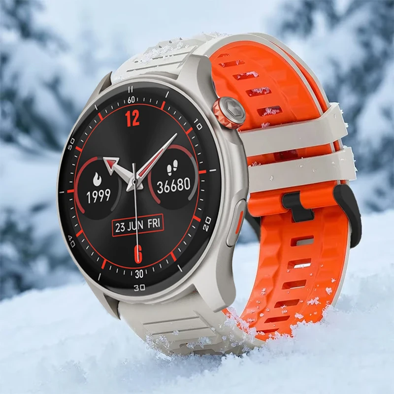 22mm Breathable Silicone Strap For IGPSPORT LW10 Smartwatch Correa Watch Band For iGPSPORT VeRun Colorful Sport Two-Tone Band
