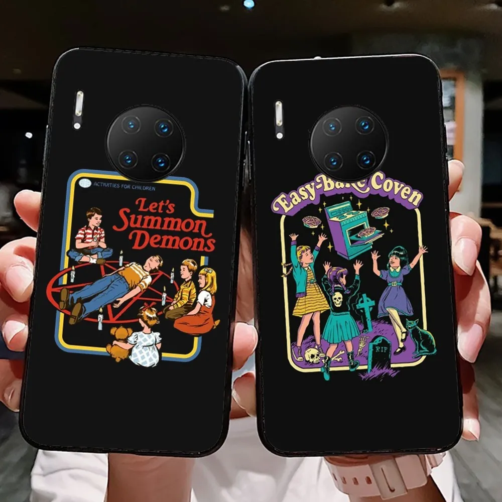 

Funny Halloween Let's Summon Demons Graphic Phone Case For Huawei Mate 10 20 30 40 50 lite pro Nova 3 3i 5 6 SE 7 pro 7SE