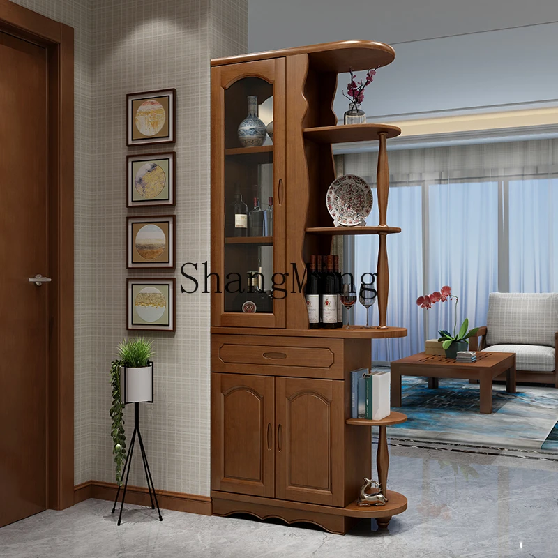 CL Cabinet, Living Room Partition Cabinet, Modern Chinese-style Small Apartment Entrance Shoe Cabinet Integrated Double-sided
