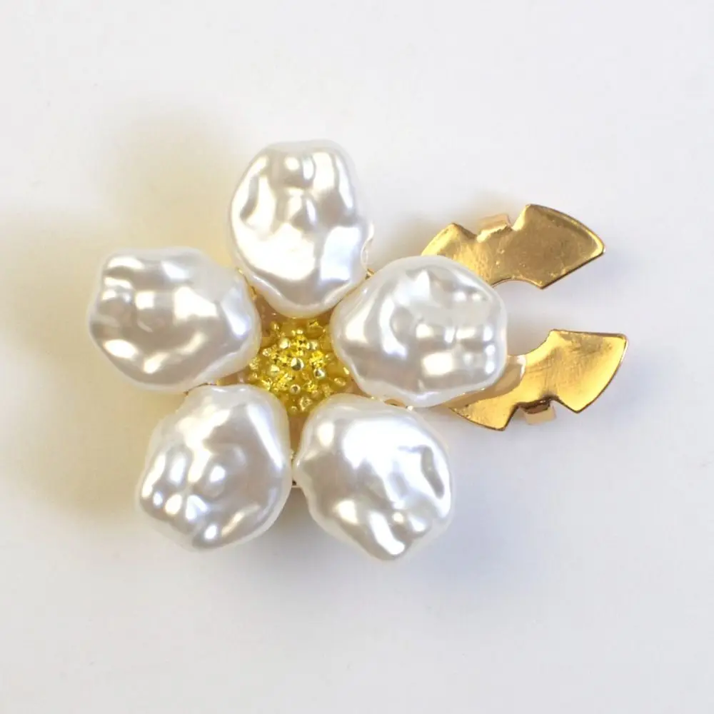 Gifts Flower Flower Cufflinks Beads Pearl Shirt Button Clip DIY Sewing Accessories Decorative Buttons Special Occasions