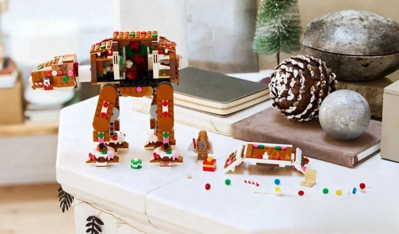 In Stock 2026 New Gingerbread AT-AT Walker 40806 Building Block with Figures Model Toys Toys for Kids Christmas Gifts