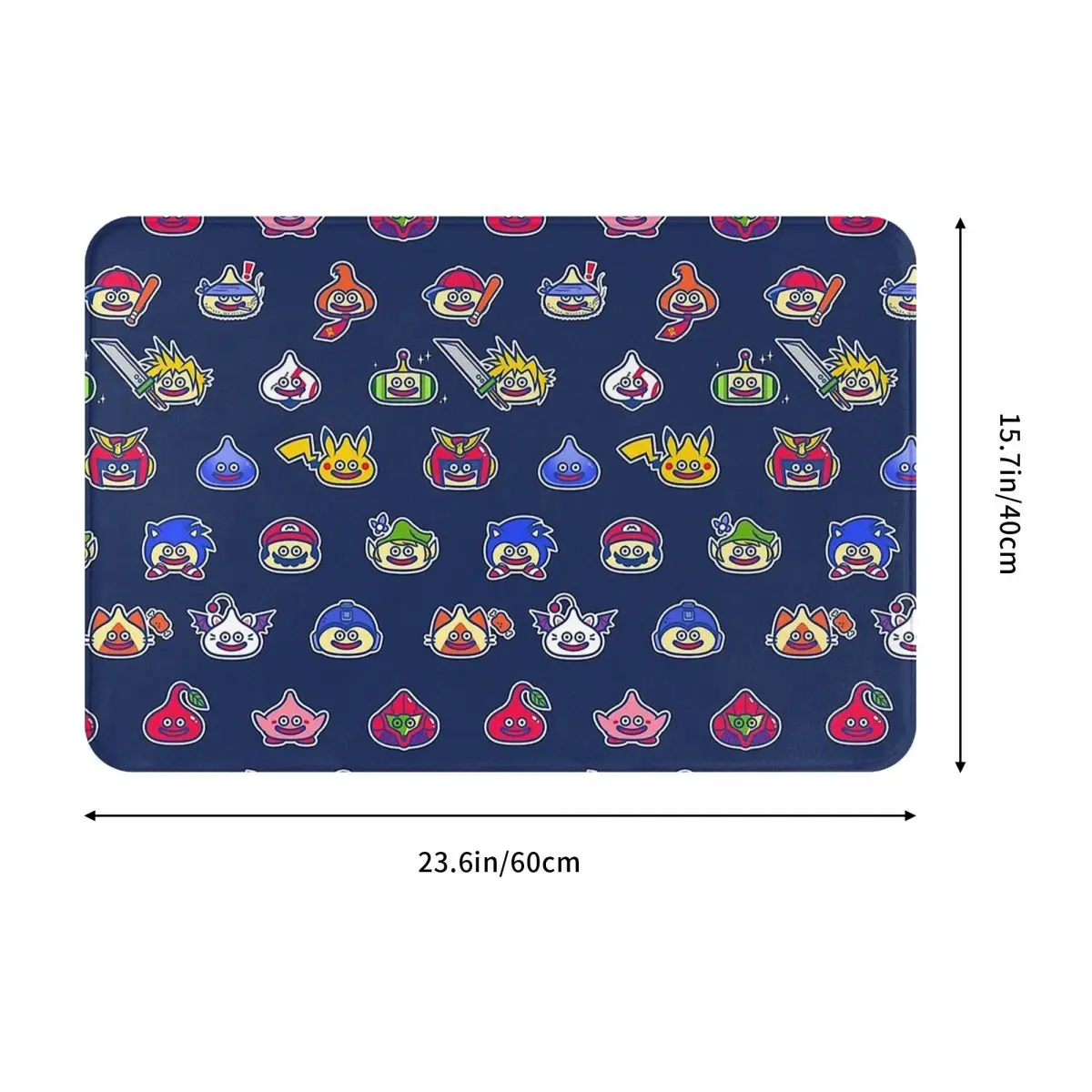 Dragon Quest Bathroom Mat Command Doormat Flannel Carpet Balcony Rug Home Decoration