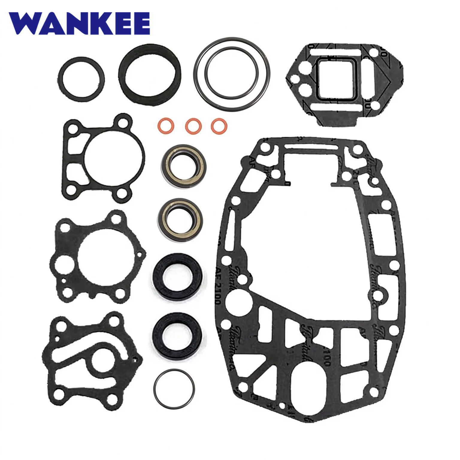 Lower Unit Seal Gasket Kit 6H4-W0001-21 18-2792 for Yamaha Outboard Motor 30HP 40HP 3 Cyl 6H4-W0001-20