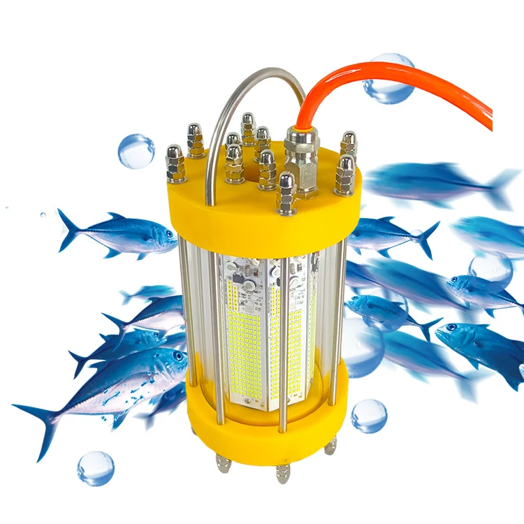 220V 900W Green LED Fishing Light IP68 Water-Proof Squid & Salmon Farming Lamp Attracting Fish for Squid Fishing