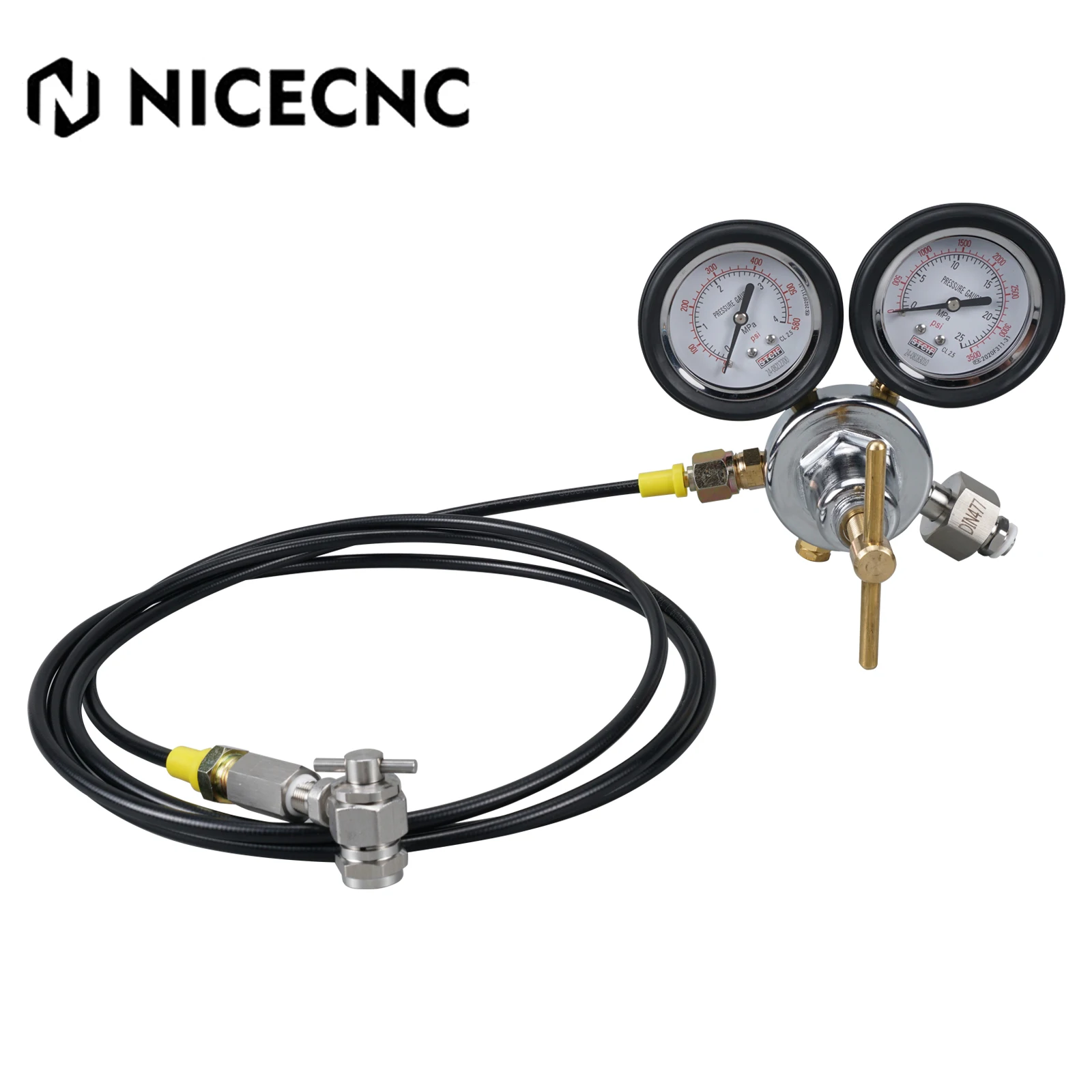 

CNC Nitrogen Shock Filling Tool Kit ATV UTV For Yamaha Raptor Polaris RZR Sportsman CanAm Maverick X3 Arctic Cat DIN 477 No.10