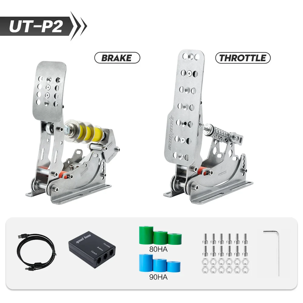 SIMJACK Ultimate Pedalen Sim Racing Pedalen PC Racing Simulator Druksensor Load Cell HE Hydraulische Pedalen