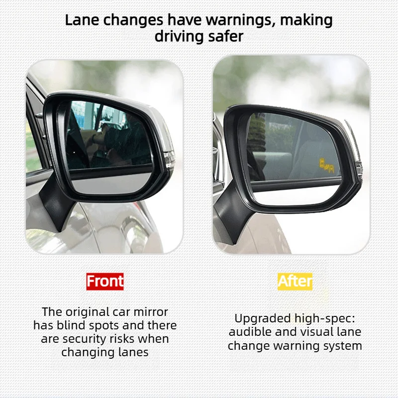 For Toyota RAV4 Wildlander 2020-2025 BSD Blind Spot Monitoring Side Mirror Rearview Mirror Driving Safety Accessories