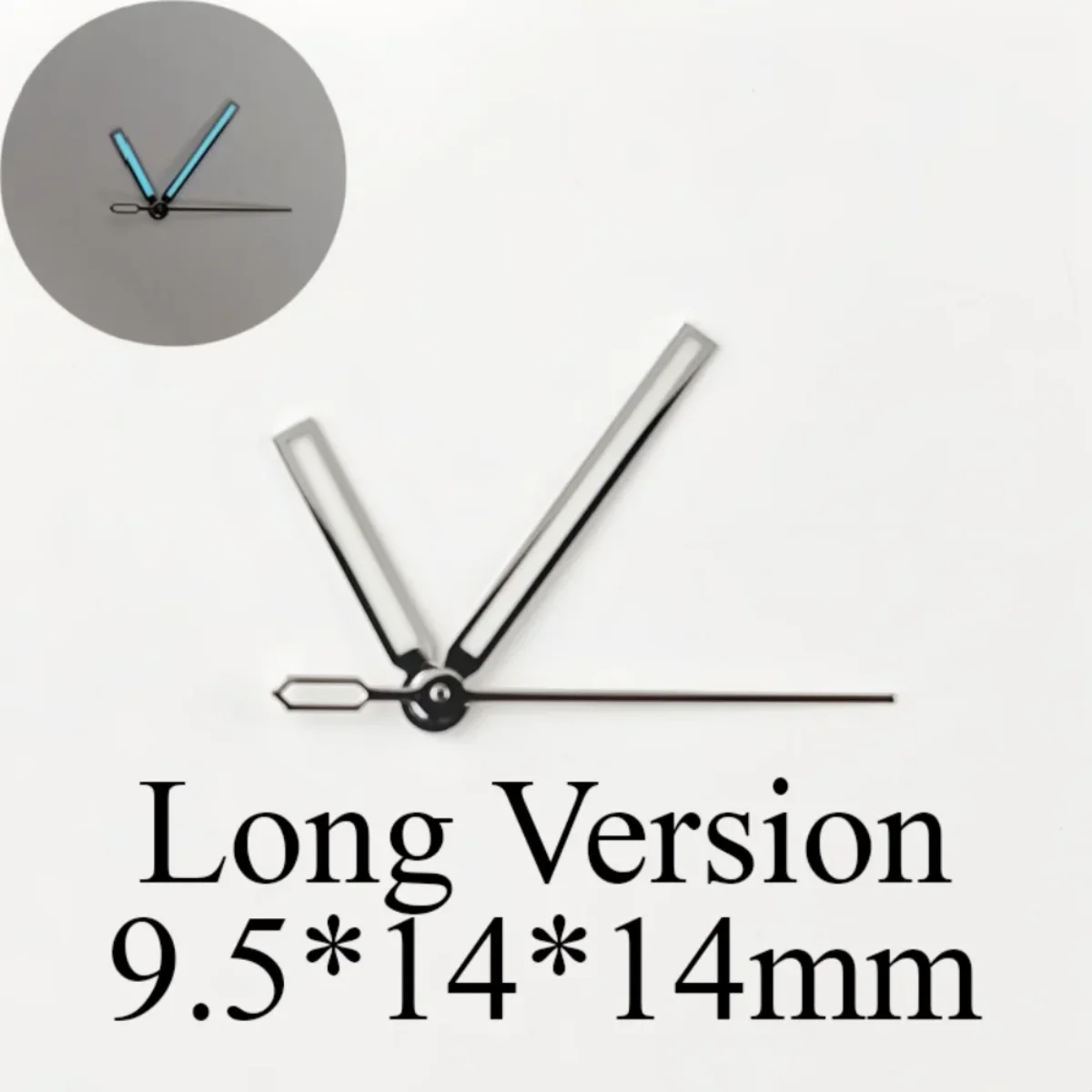 BGW9 Blue Lume 14mm NH35 Lancette dell'orologio Puntatore dell'orologio meccanico modificato fai-da-te NH36 Diametro dell'orologio subacqueo di superficie