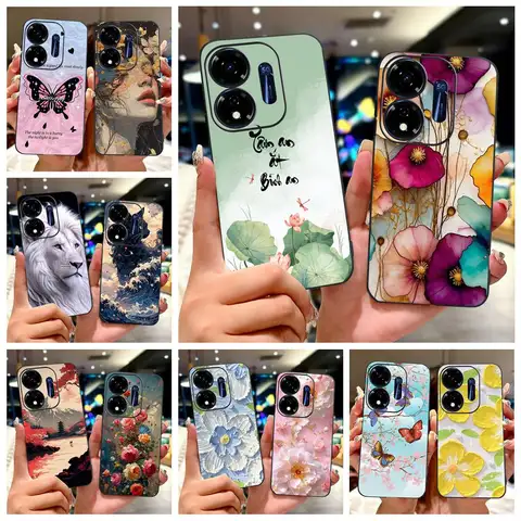 Pour Itel P55 5G étui P661N P665L élégant peint couverture coque en silicone souple pour Itel P65 P 55 Plus P55Plus ItelP55 ItelP65 4G sacs