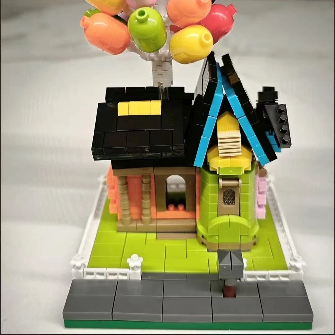 بالون شجرة اللبنات بيت شجرة الغابات الاطفال الهدايا اللعب نموذج الحلي نموذج