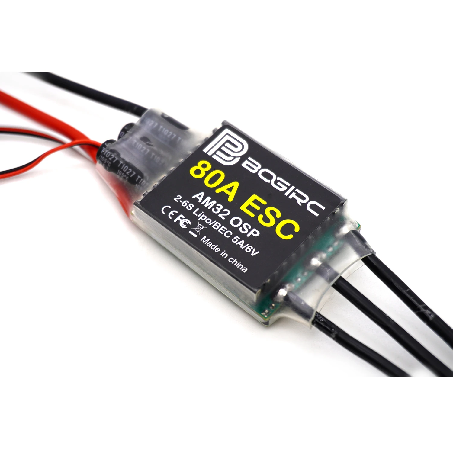 1/8 1/10 RC Crawler Car Brushless ESC 80A AM32 Speed Controller BEC 5A/6V for Axial Traxxas TRX4 TRX6 SCX10 4WD D90 RC Rock Cars