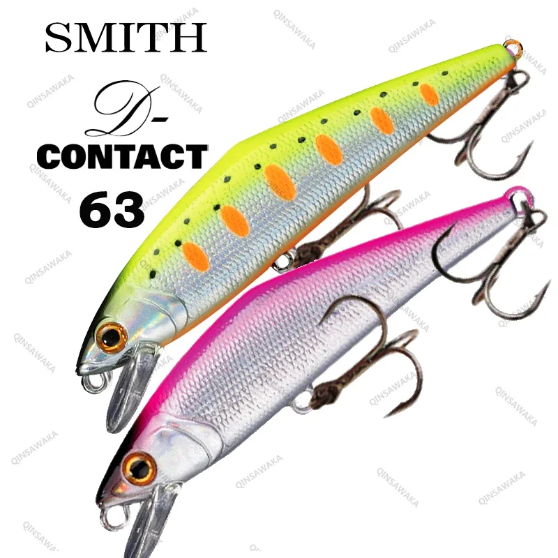 

Made In Japan SMITH D-CONTACT 63mm 7g Trout Lure Bass Fishing Jerkbaits Heavy Sinking Minnow Saltwater Slow Speed Headwind