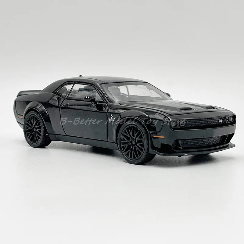 Modelo de coche fundido a presión 1:32, Dodge Charger Challenger Hellcat Redeye, extraíble con sonido y luces