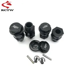 High-Quality Front Rear 24mm Hex Hub Axle with Wheel Nut 4pcs/set for 1/5 RC HPI ROFUN BAHA KM ROVAN BAJA 5B 5T 5SC Truck Parts