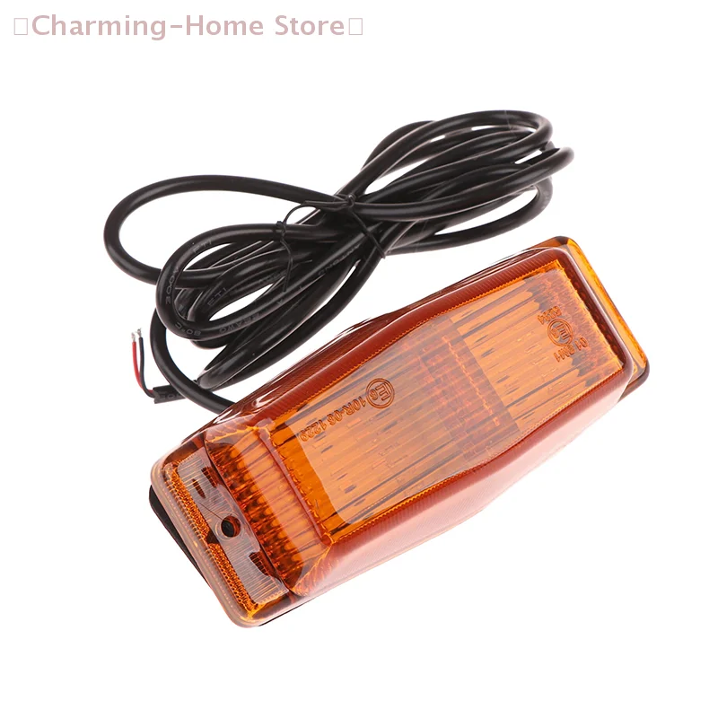 

【M】1 шт. Янтарно-белый светодиодный передний двухламповый/двухсекционный габаритный фонарь/маркерный светильник для ретро-грузовиков и фургонов