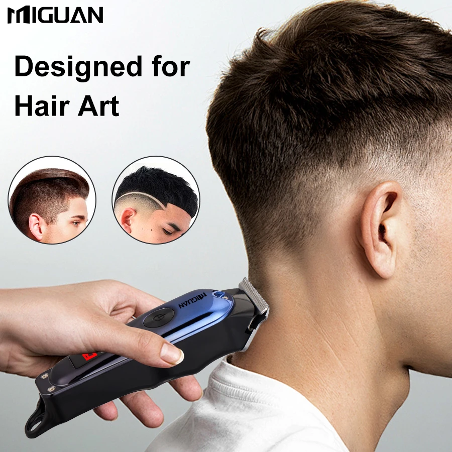ماكينة قص الشعر المحمولة وسريعة الشحن USB للشحن السريع وجيب صغير الحجم للرجال - سهلة العناية بالشعر والجسم مع