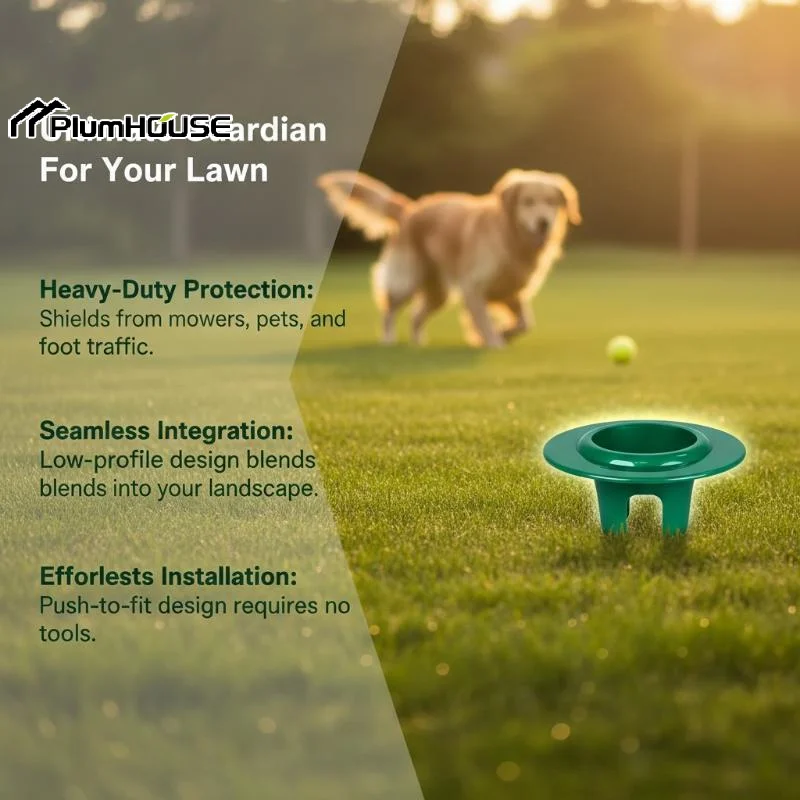 1Pcs Lawn Sprinkler Head Protector Round Dust Proof Impact Resistant Sprayer Guard for Lawn Irrigation Systems Garden Sprinkler