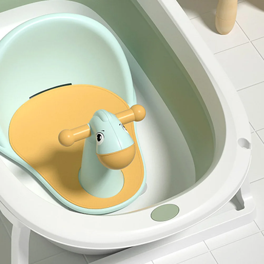 

Детский стул для душа, мультяшный дизайн, обернутая структура, нескользящая подошва, стул для детской ванны, сиденье для ванны для малышей, принадлежности для купания ребенка