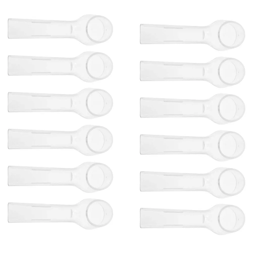 12 Pcs Round Toothbrush Covers Electric Creative Accessories Outdoor Abs Toothbrushes