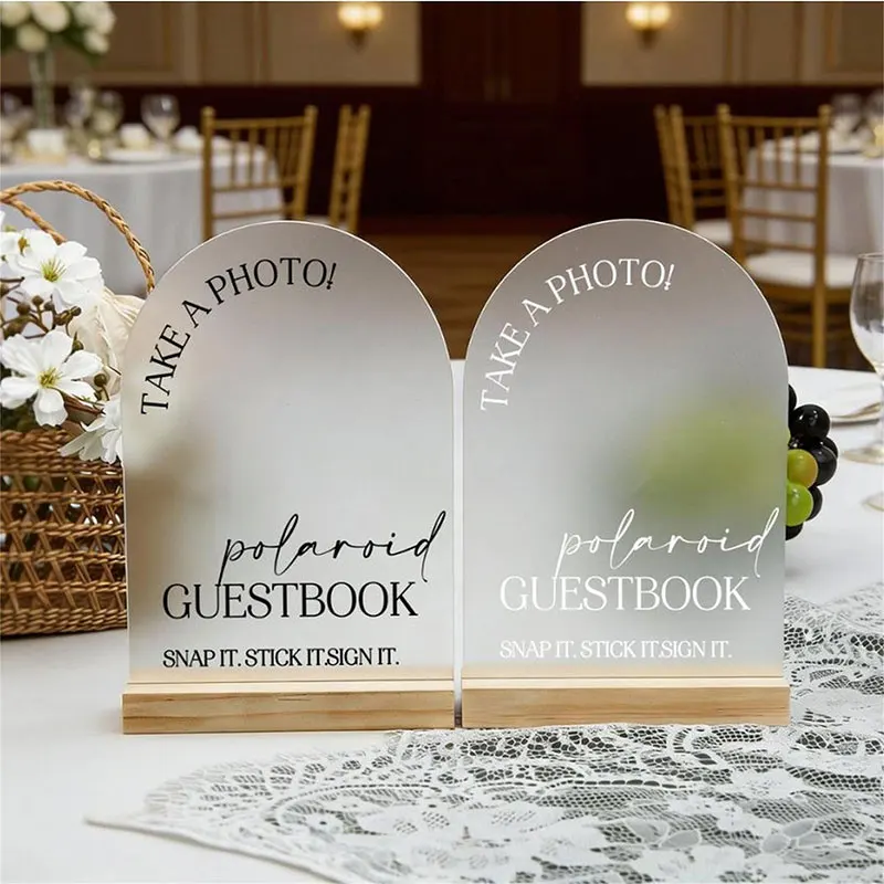 Letrero para Libro de Visitas con Fotos Polaroid, Letrero para Libro de Visitas de Boda, Letrero 'Snap It Shake It Sign It', Letrero de Mesa, Decoración de Boda
