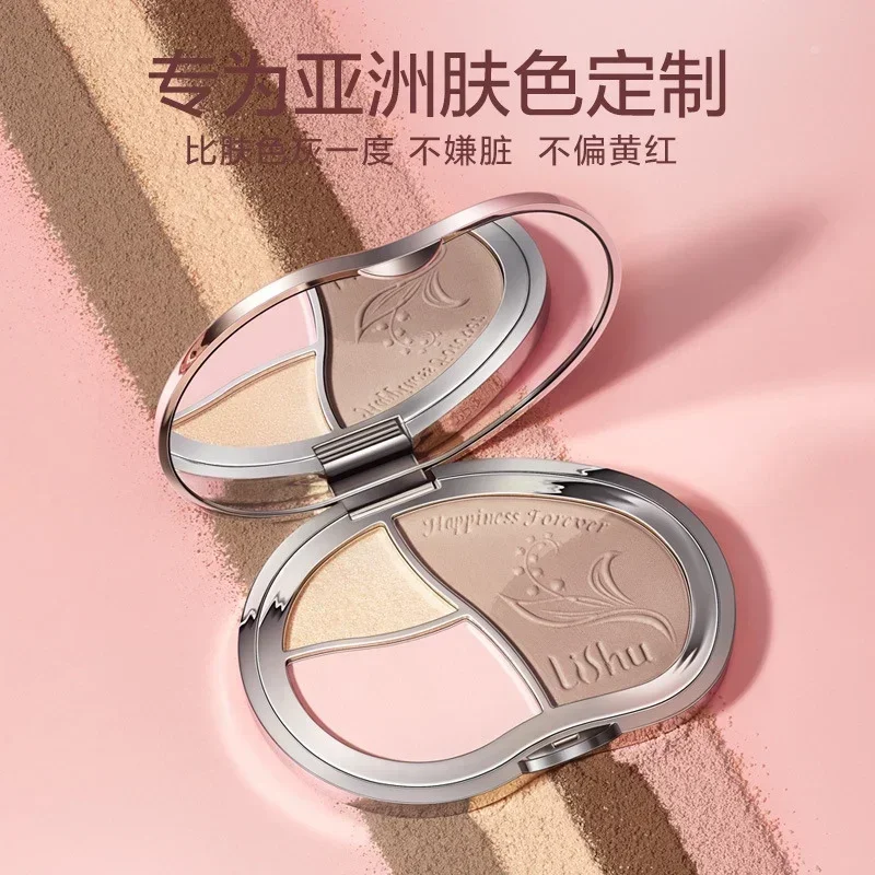 Lishu Contour Palette Blush Natural Highlighting Pearlized Glitter Nose Shadow Long-lasting Female Makeup Rare Beauty Cosmetics